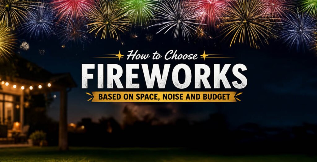 How to Choose Fireworks Based on Space, Noise and Budget